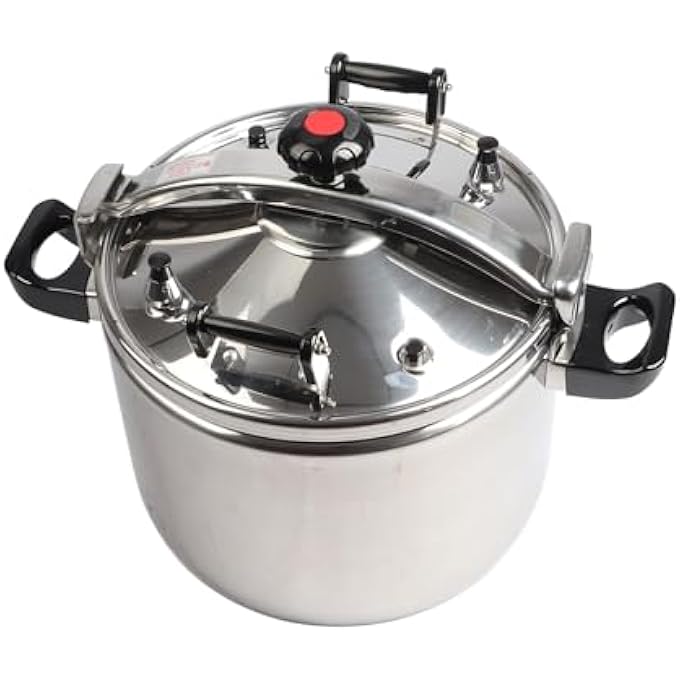 Jiawu Pressure Canner 304 Stainless Steel Pressure Soup Cooker Uniform Heating For Home Kitchen 36 * 34 * 30Cm 22L - Image 1