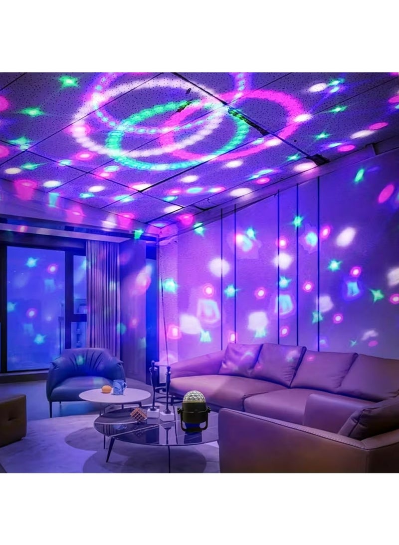 Disco Ball Light,Party Disco Strobe Ocean Star Projector Dj Dance Light Sound Activated with Remote Control Stage Rave for Parties Birthday Wedding KTV Christmas Halloween Dancing Décor - Image 4