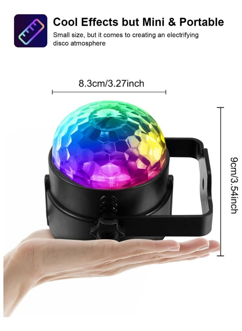 Disco Ball Light,Party Disco Strobe Ocean Star Projector Dj Dance Light Sound Activated with Remote Control Stage Rave for Parties Birthday Wedding KTV Christmas Halloween Dancing Décor - Image 2