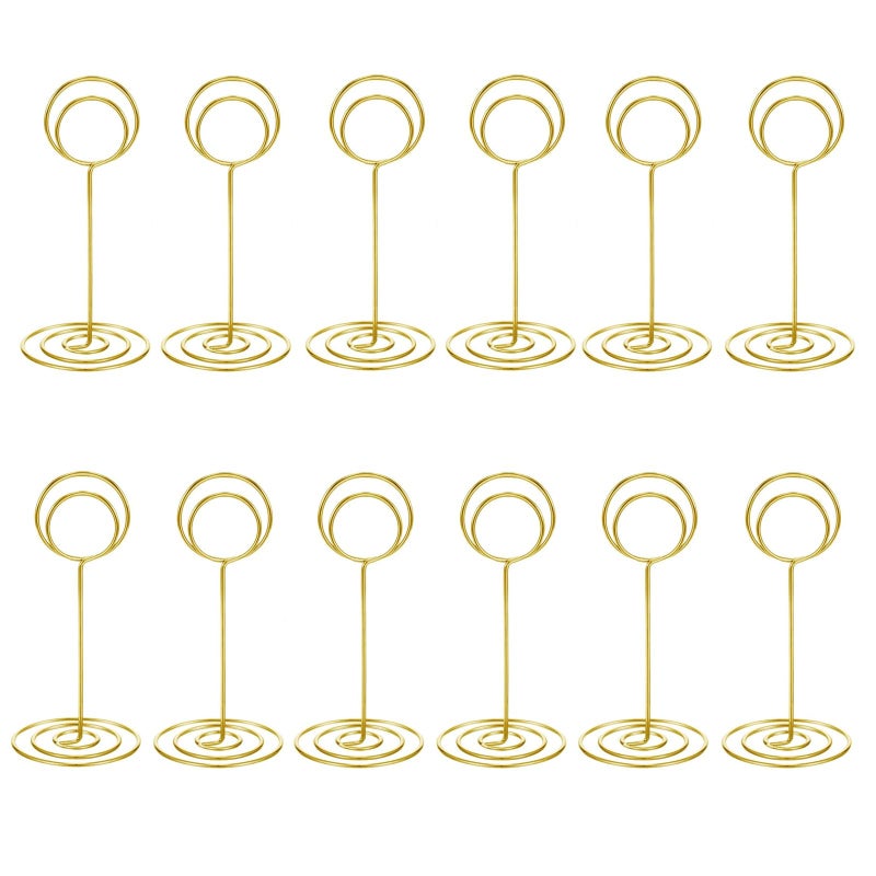 20 Pack Table Number Holders Place Card Holder Photo Picture Holder for Wedding Birthday Party