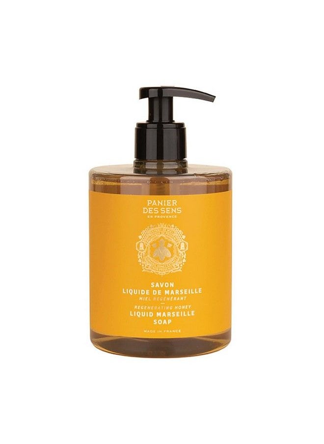 PANIER DES SENS Honey foaming Liquid Marseille soap Hand wash Savon de Marseille Made in France 169 Floz/500ml  - Image 1