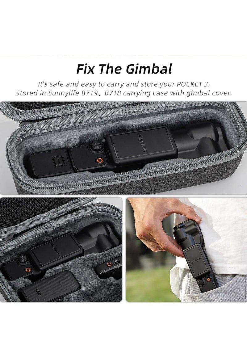 Lens Cover for DJI Osmo Pocket 3, 2-in-1 Flip-Open Protective Lens Cap&Screen Protector, Scratch - Resistant Protective Sleeve for DJI Pocket 3 Accessories (Black)  - Image 5
