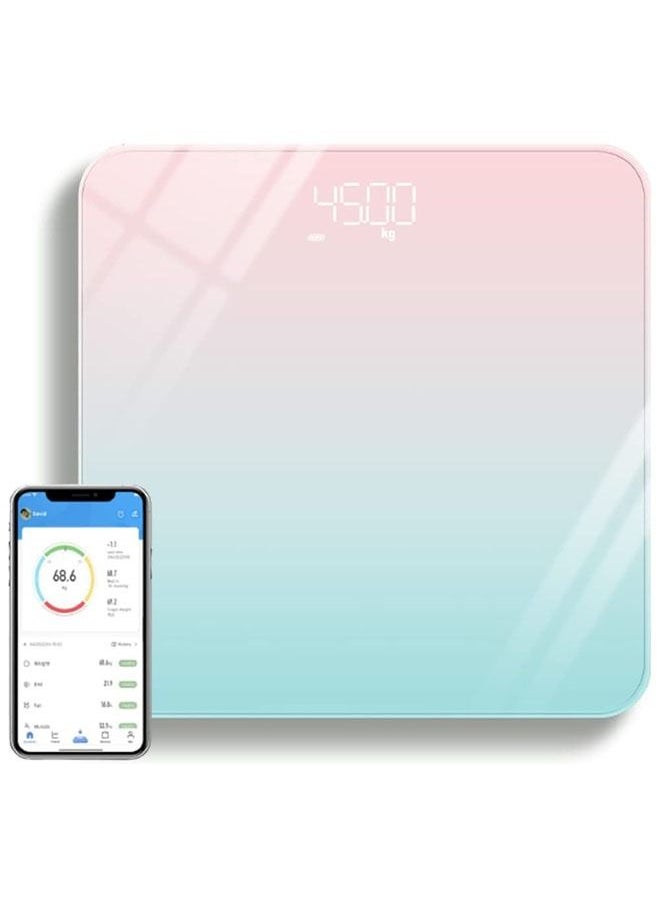Arabest Smart Body Fat Scale, Health Wireless Weight Scale with Bluetooth, Body Composition Analyzer with Smartphone App for 14 Key Body Indicators(BMI/Weight/Body Fat/Resting Heart Rate)  - Image 1