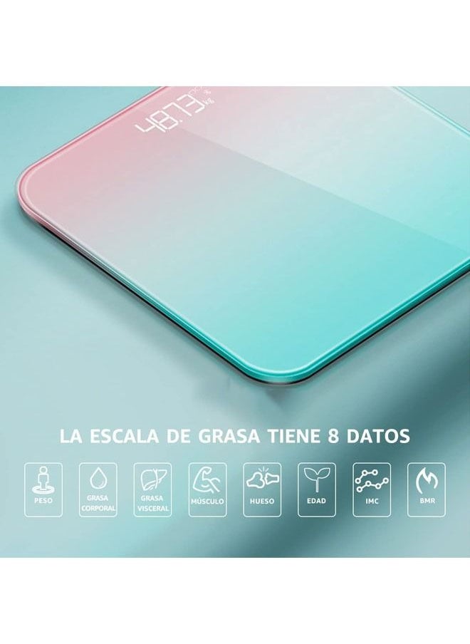 Arabest Smart Body Fat Scale, Health Wireless Weight Scale with Bluetooth, Body Composition Analyzer with Smartphone App for 14 Key Body Indicators(BMI/Weight/Body Fat/Resting Heart Rate)  - Image 2