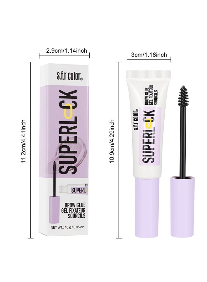 S.F.R COLOR Super Lock Brow Glue Eyebrow Gel, Lightweight Brow Gel for Up To 24HR Hold, Clear, 1 Count - Image 5