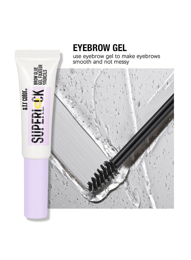 S.F.R COLOR Super Lock Brow Glue Eyebrow Gel, Lightweight Brow Gel for Up To 24HR Hold, Clear, 1 Count - Image 3