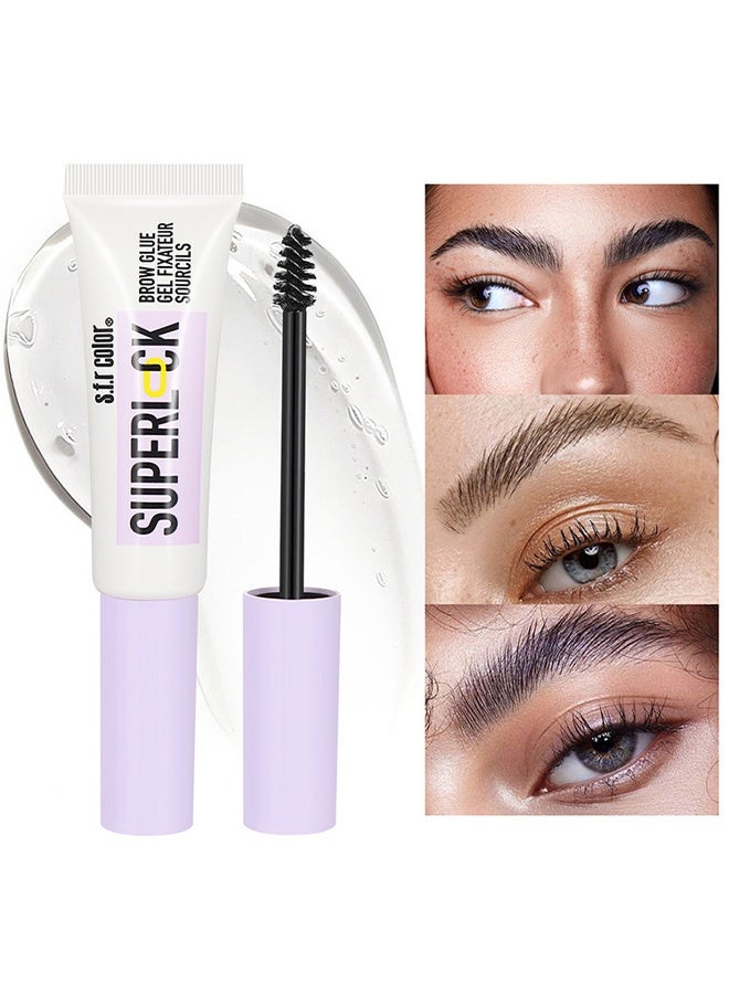 S.F.R COLOR Super Lock Brow Glue Eyebrow Gel, Lightweight Brow Gel for Up To 24HR Hold, Clear, 1 Count - Image 1