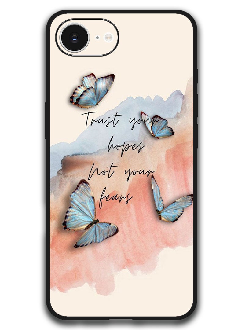 Theodor Case Compatible with Apple iPhone 17e / 16e 6.1 Inch Protection Shockproof Bumper Cover - Trust hopes - Image 1
