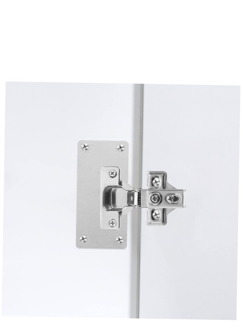 2pcs Jib Hinge Hidden Hinges Cabinet Accessory Pro Press Stainless Steel Rack Shelving Kitchen Cabinet Accessories Kitchen Cabinet Door Hinges Hidden Door Hinge Cupboard Hinge Iron - Image 4