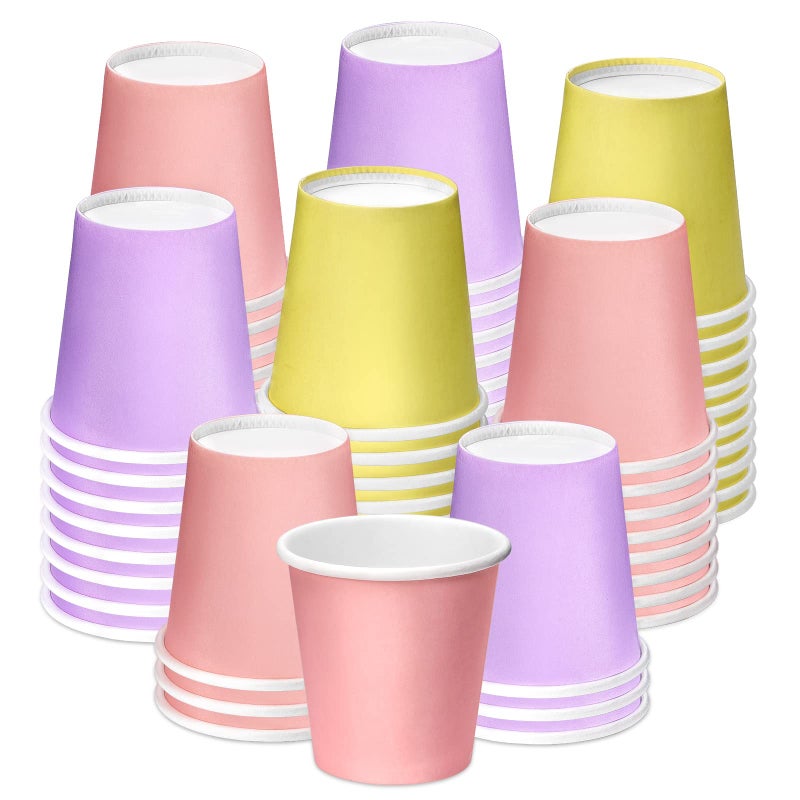 Huaiid Huaiid 3oz Paper Cups Mouthwash Cups Bathroom Paper Cups Espresso Paper Cups Small Paper Cups for Snack Bathroom Espresso Perfect for Home Condos Rvs Campers(Colorful)  60 Count (Pack of 1)