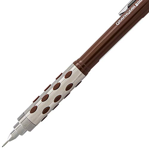 Pentel Graph Gear 800 Mechanical Drafting Pencil, 0.3mm, Brown Barrel with Lead (PG803LZBP) - Image 4