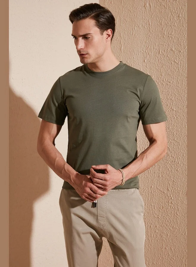 Buratti 100% Cotton Regular Fit Crew Neck T-shirt Men's T-SHIRT 5902511