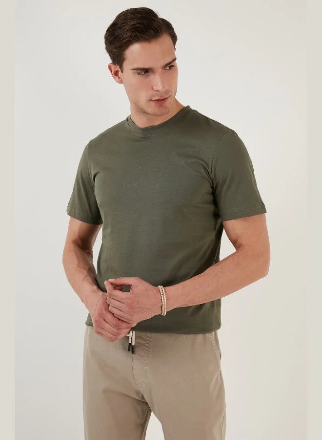 Buratti  Buratti 100% Cotton Regular Fit Crew Neck T-shirt Men's T-SHIRT 5902511 for Men | Best Price UAE