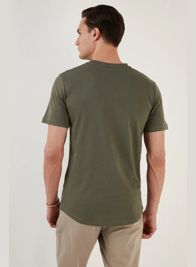 Buratti  Buratti 100% Cotton Regular Fit Crew Neck T-shirt Men's T-SHIRT 5902511 for Men | Best Price UAE