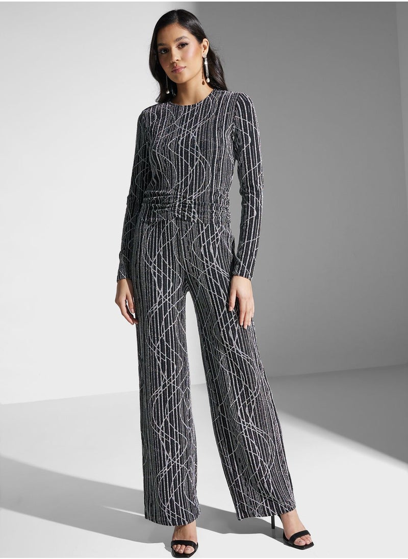 VERO MODA - Wide Leg Printed Pants - Image 1