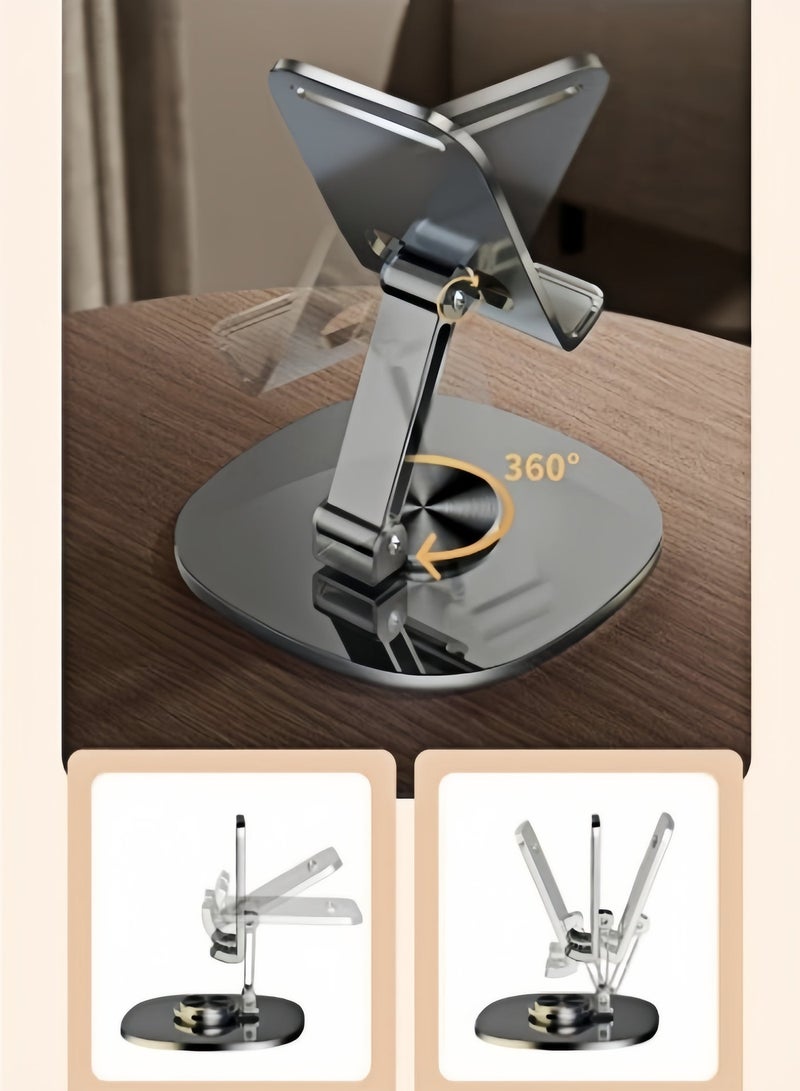 KEVIN Adjustable Portable Metal Phone Stand 360-Degree Rotatable Universal Alloy Mobile Holder for All Phones - Image 4