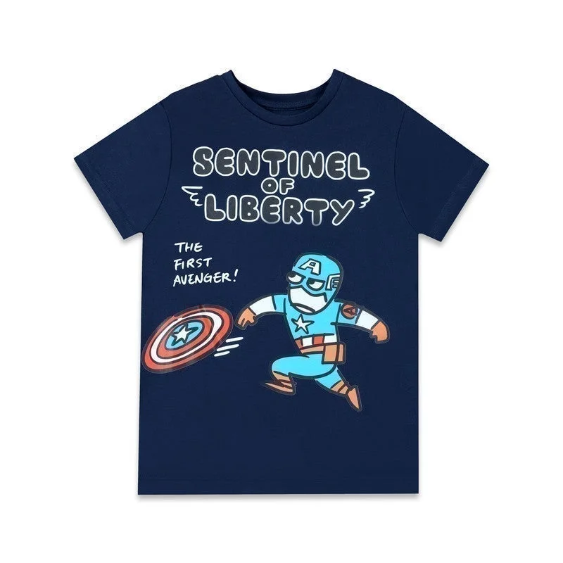 MARVEL Marvel Captain America Sentinel Of Liberty Kids Boy's Short Sleeve T-Shirt