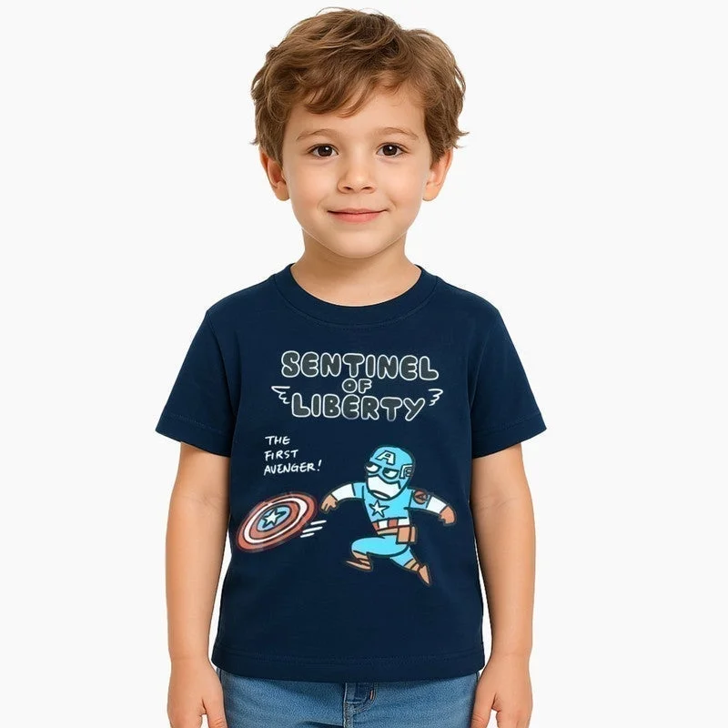 MARVEL Marvel Captain America Sentinel Of Liberty Kids Boy's Short Sleeve T-Shirt