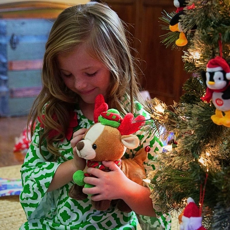 Cuddle Barn  Rock  Roll Rider  Animated Walking Dancing Singing Christmas Holiday Reindeer Sings Sleigh Ride 10 Inches - Image 3