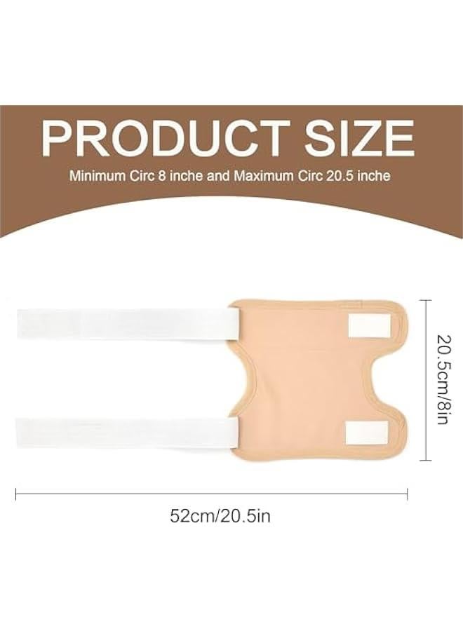 إسكدنيا زيت الخروع عبوة قطعتين للركبة والكوع والذراع والفخذ. وسادات ضغط قابلة لاعادة الاستخدام، شريط فيلكرو مطاطي قابل للتعديل، مقاومة للماء ومضادة لتسرب الزيت. - Image 5