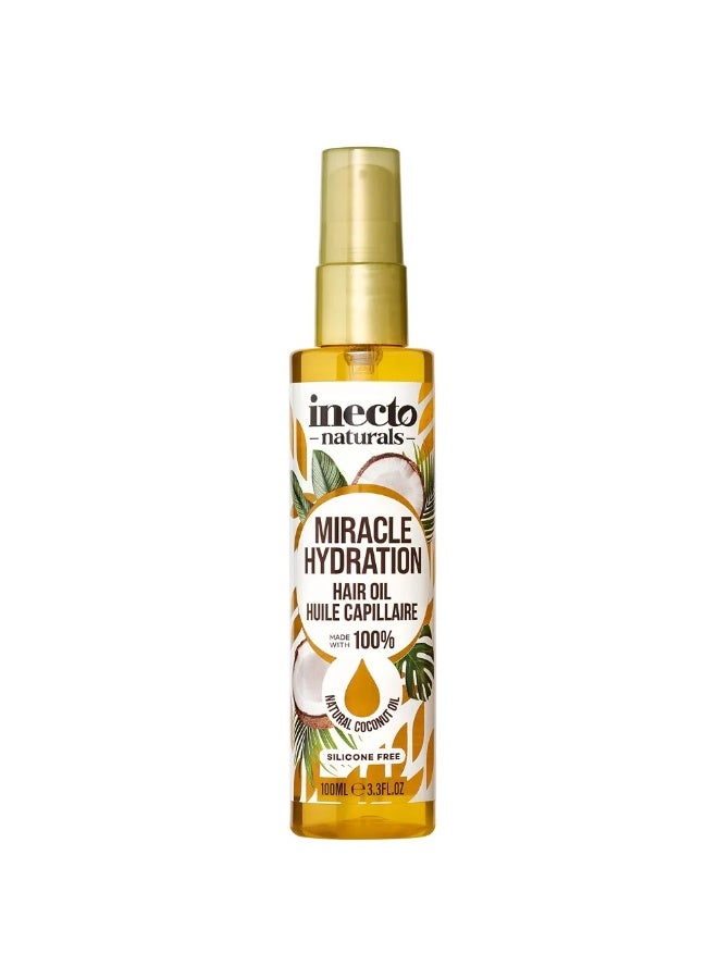 Inecto Natural Coconut hair oil with pure coconut oil - 100ml - Image 2