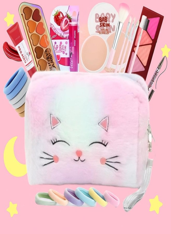 Kids Real Makeup Kit for Girls & Teens with Unicorn Bag | 13-Piece Set - Non-Toxic, Washable & Safe for Ages 8-17 - Image 1
