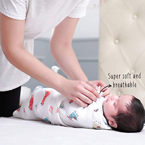 rabitat Bamboo Swaddle Pamper Soft 47"x47" (City Lights) - Image 5