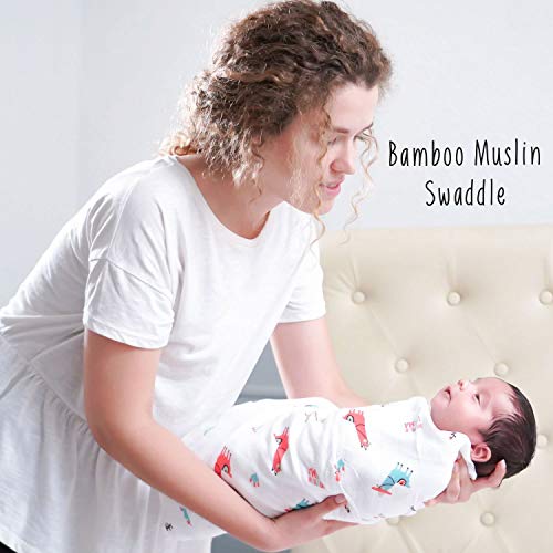 rabitat Bamboo Swaddle Pamper Soft 47"x47" (City Lights) - Image 3