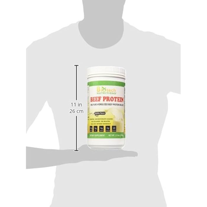 Biotech Nutritions Beef Protein Powder, Vanilla, 2.3 Pound - Image 5