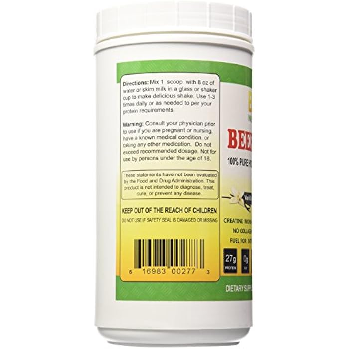 Biotech Nutritions Beef Protein Powder, Vanilla, 2.3 Pound - Image 3