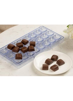 NQOOH High Quality Acrylic Chocolate Mould Ideal for Jellies Sweets Bonbons and Cookies in Wavy Cylindrical Shape  - Image 3
