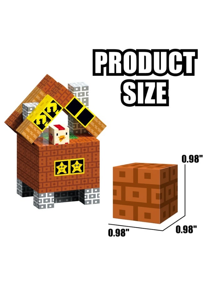 حديقة الألعاب مجموعة مكعبات مغناطيسية للبناء للأطفال عمر 3 سنوات فما فوق – لعبة تعليمية مبتكرة للأولاد والبنات - Image 3