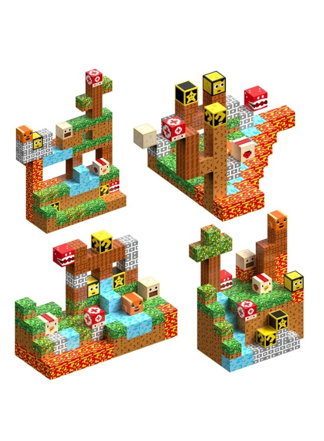 حديقة الألعاب مجموعة مكعبات مغناطيسية للبناء للأطفال عمر 3 سنوات فما فوق – لعبة تعليمية مبتكرة للأولاد والبنات - Image 5