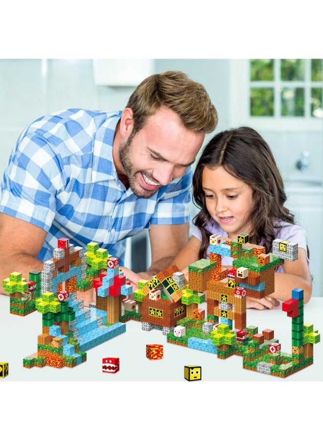 حديقة الألعاب مجموعة مكعبات مغناطيسية للبناء للأطفال عمر 3 سنوات فما فوق – لعبة تعليمية مبتكرة للأولاد والبنات - Image 4