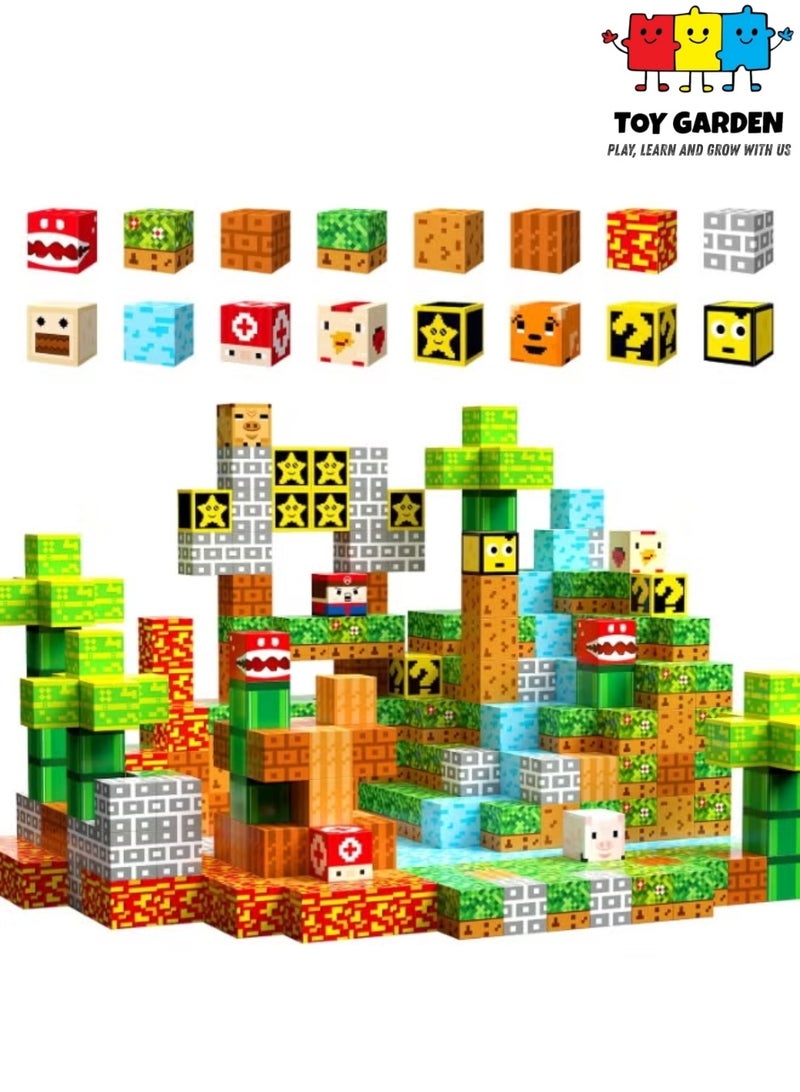 TOY GARDEN Magnetic Building Blocks Set for Kids Ages 3+ – Creative Construction STEM Educational Toy for Boys and Girls - Image 1