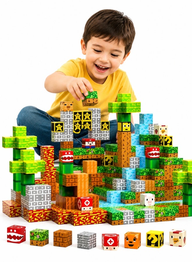 TOY GARDEN Magnetic Building Blocks Set for Kids Ages 3+ – Creative Construction STEM Educational Toy for Boys and Girls - Image 1
