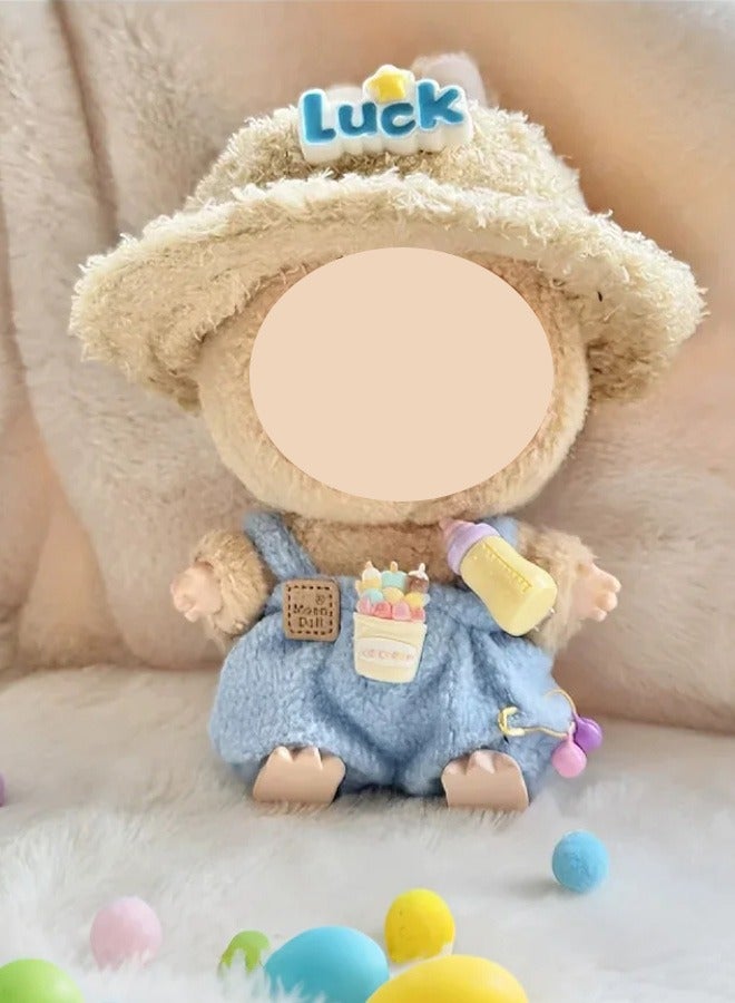 doll handmade crochet clothing set for  doll(without doll) (Applicable to 17 cm)    Compatible with Have a Seat/Macaron Series