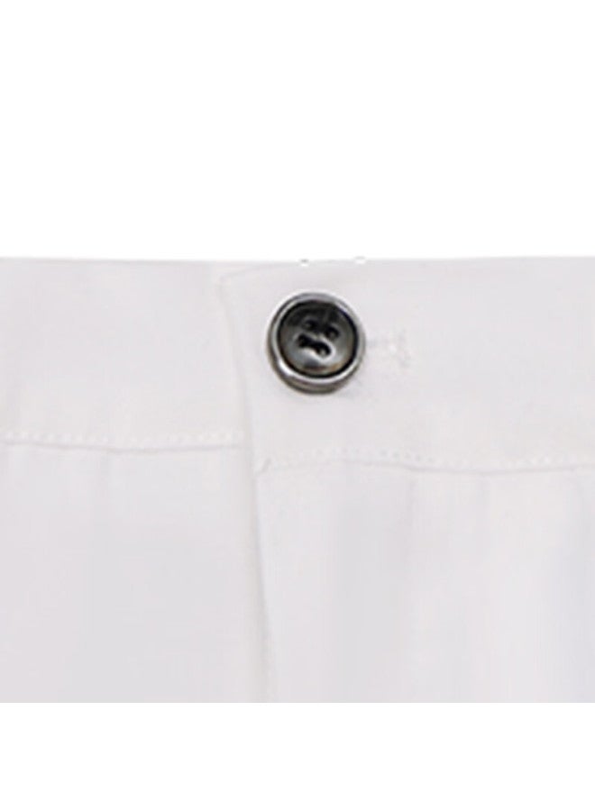 Luobobeibei Boys' Summer Western Pants Children's Suit Pants Performance Shorts Student Performance Costume White 150 - Image 3