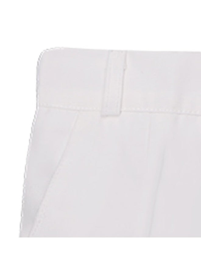 Luobobeibei Boys' Summer Western Pants Children's Suit Pants Performance Shorts Student Performance Costume White 150 - Image 4