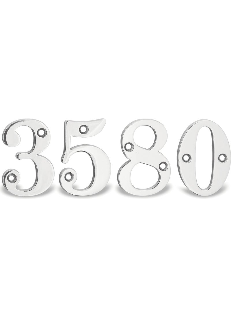 Anda Osena Door Number No:3 Painted Matt Chrome  - Image 1
