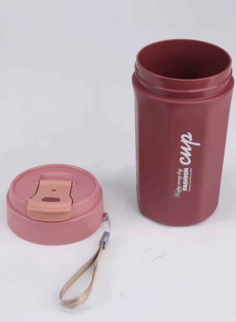 Twisoo Twisoo Kids Sports Lunch Box and Water Bottle Combo Set, BPA Free, Leakproof Food Grade PP with Chutney Box, Spoon, Fork, and Dividers - Durable and Portable 1120ml + 70ml for School & Travel ( Pink ) - Image 3