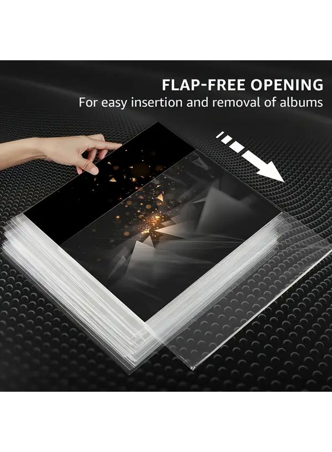 Premium Clear LP Record Sleeves 25pcs Durable 12.75 x 12.75 Album Covers for Singles and Double Albums Transparent Dust Proof Protection Scratch Resistant Plastic - Image 4