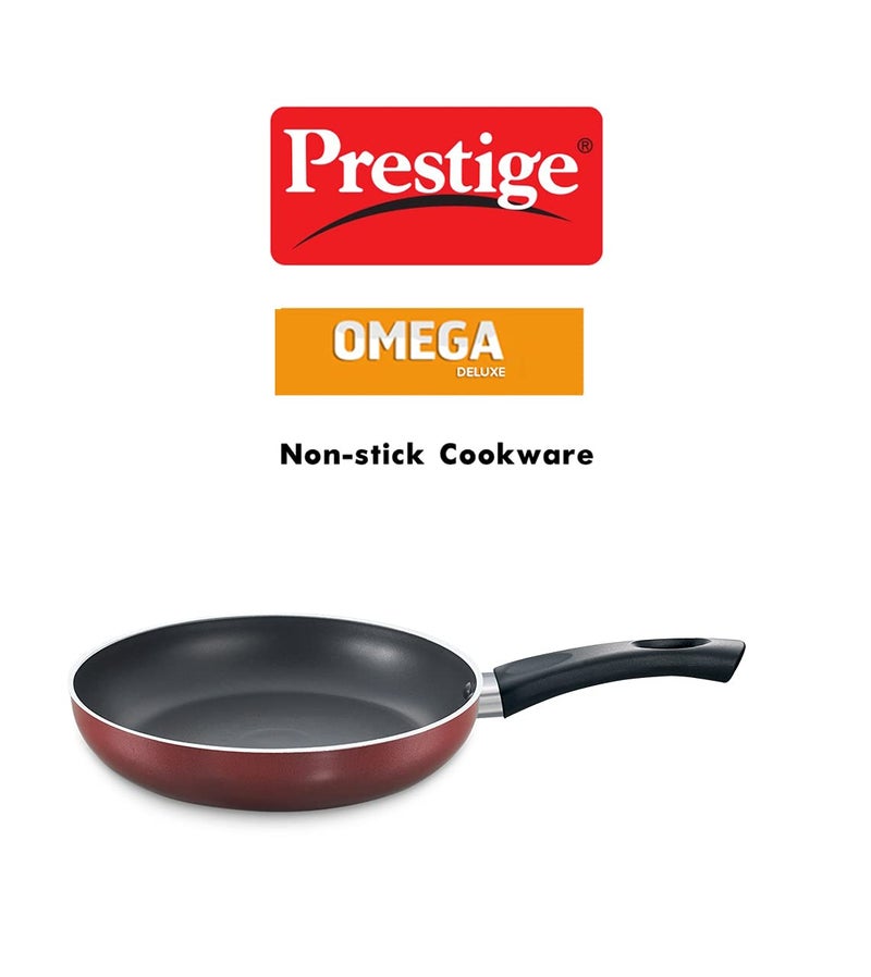 Prestige Omega Deluxe Fry Pan 200 mm (Aluminium, Red) - Image 5