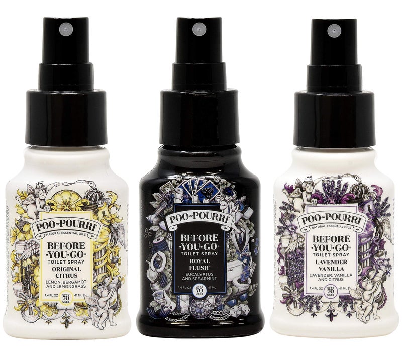 Poo-Pourri برو-بورري الأصلي بالحمضيات، لافندر فانيلا و رويال فلاش 1.4 أونصة زجاجات - Image 2