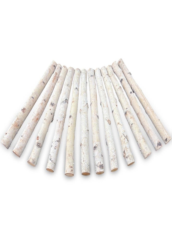 BeNiNat Birch Logs Decoration Fireplace Wood 12 Pack Decorative Logs for Fireplace Decor Rustic Birch Wood for Crafts,Christmas,Birch Branches,Firewood(Logs:0.7''-1.2'' Dia.16.5'' Length) - Image 1
