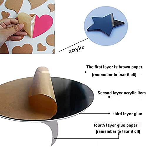 Doeean Home Wall Decor Letter Signs Acrylic Mirror Wall Stickers Decorations for Living Room Bedroom Home Decor Wall Decals (Silver, 47.2 X 15.3IN) - Image 3