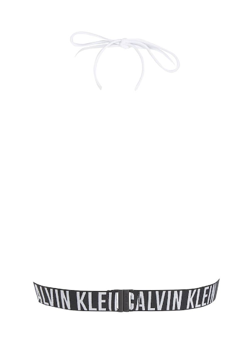 CALVIN KLEIN - Calvin Klein Women's Bikini Top - Triangle - Swimwear - Polyamide , White - Image 1