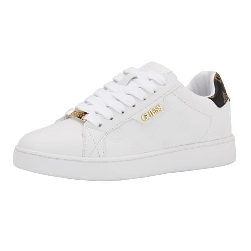 GUESS Women's RENZY Sneaker, White, 9.5 - Image 2