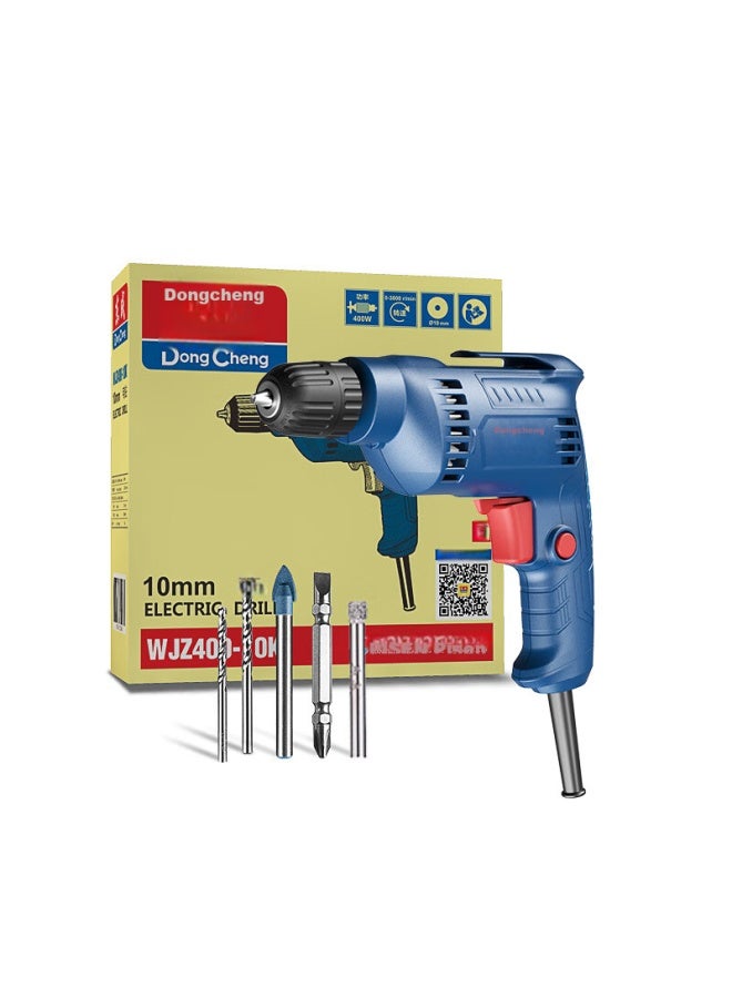 DONG Cheng Dongcheng Electric Drill Wjz400-10k, Forward And Reverse Rotation, Adjustable Speed, Multifunctional Household Electric Drill, Power Tool - Image 1
