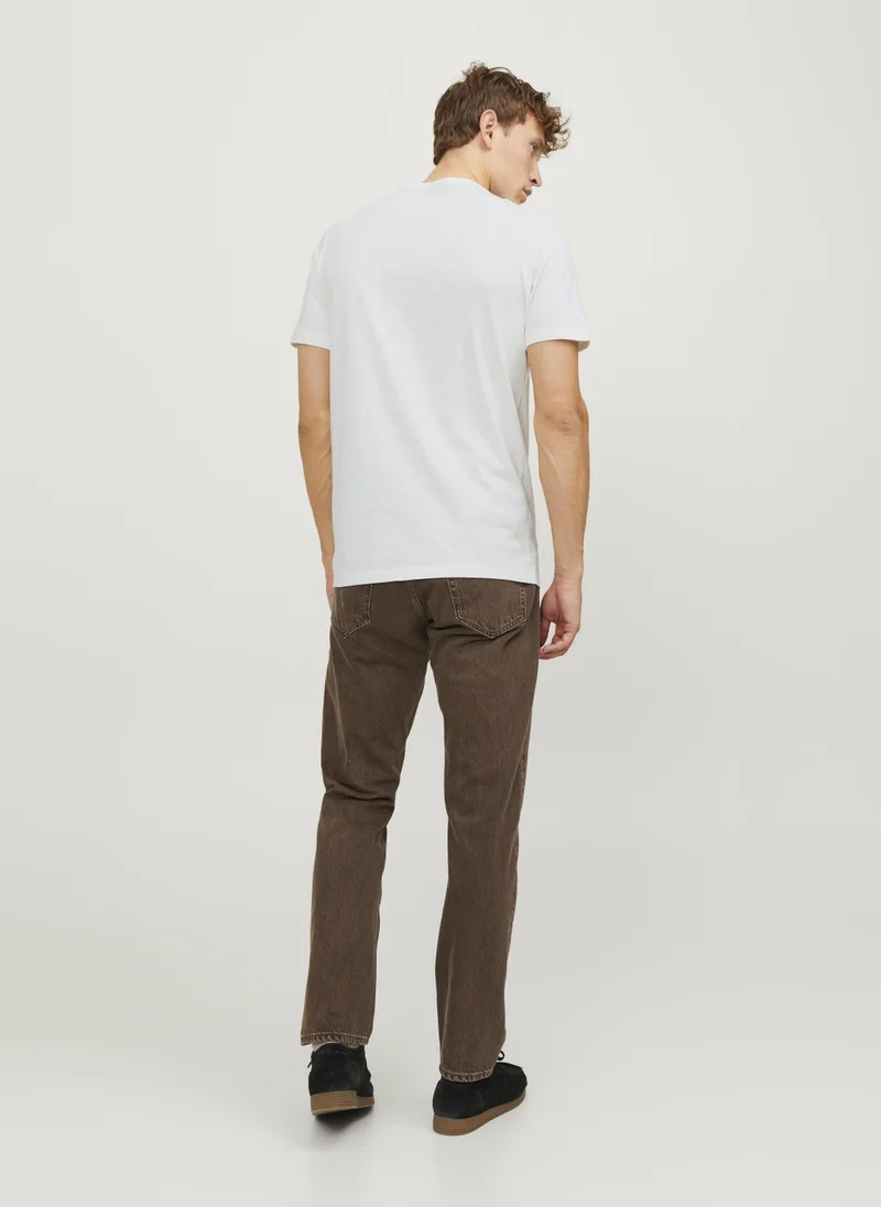 جاك اند جونز Essential Split Neck T-Shirt